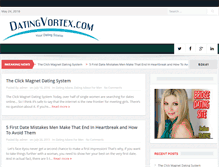 Tablet Screenshot of datingvortex.com